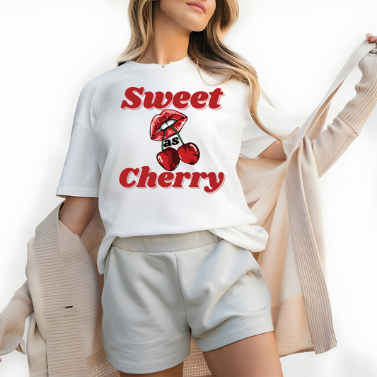 Sweet as Cherry Cotton T-Shirt